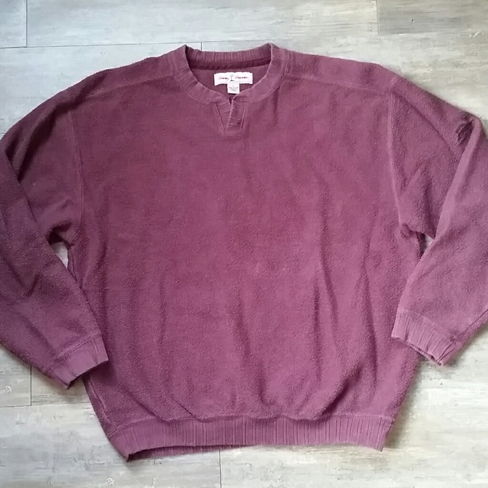 Tommy Bahama Men's Split V Neck Pullover Sweater